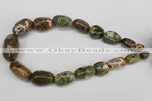 CNG81 15.5 inches 10*20mm - 20*35mm nuggets rhyolite gemstone beads