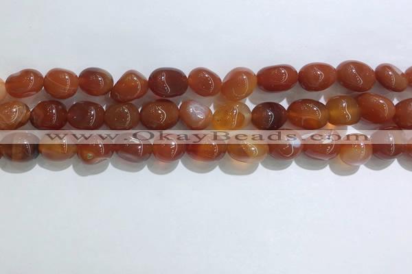 CNG8119 15.5 inches 8*12mm nuggets agate beads wholesale