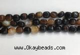 CNG8125 15.5 inches 8*12mm nuggets agate beads wholesale