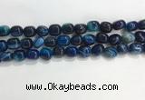 CNG8135 15.5 inches 8*12mm nuggets striped agate beads wholesale