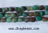 CNG8138 15.5 inches 8*12mm nuggets striped agate beads wholesale