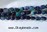 CNG8146 15.5 inches 8*12mm nuggets striped agate beads wholesale