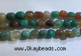 CNG8158 15.5 inches 10*14mm nuggets agate beads wholesale