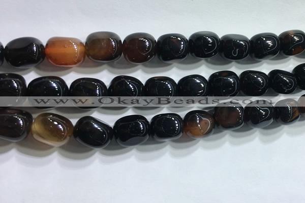 CNG8160 15.5 inches 10*14mm nuggets agate beads wholesale