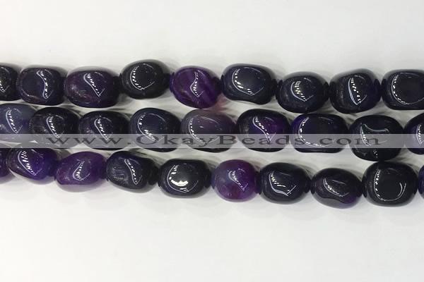 CNG8206 15.5 inches 12*16mm nuggets agate beads wholesale