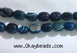 CNG8317 15.5 inches 15*20mm nuggets striped agate beads wholesale