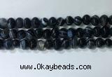 CNG8353 15.5 inches 10*12mm nuggets striped agate beads wholesale