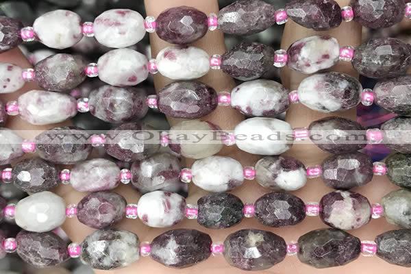 CNG8535 15.5 inches 8*10mm - 9*13mm faceted nuggets tourmaline beads