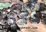 CNG8560 22*30mm - 25*35mm faceted freeform tourmaline beads