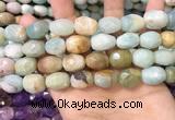 CNG8569 12*16mm - 15*20mm faceted nuggets amazonite beads