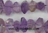 CNG860 15.5 inches 8*12mm – 12*20mm faceted nuggets amethyst beads