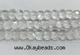 CNG8610 10*13mm - 12*16mm faceted freeform white crystal beads