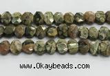 CNG8619 10*13mm - 12*16mm faceted freeform rhyolite beads