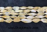 CNG8681 15.5 inches 12*23mm - 15*25mm faceted freeform citrine beads