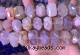 CNG8780 15 inches 13*20mm - 15*24mm faceted nuggets sakura agate beads