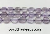 CNG8800 15.5 inches 16mm - 20mm faceted freeform amethyst beads