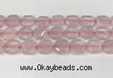 CNG8802 15.5 inches 16mm - 20mm faceted freeform rose quartz beads