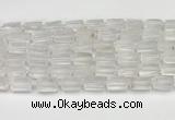 CNG8845 15.5 inches 8*12mm - 10*16mm nuggets matte white crystal beads