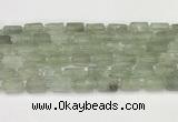 CNG8852 15.5 inches 8*12mm - 10*16mm nuggets matte green quartz beads