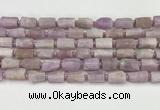 CNG8858 15.5 inches 8*12mm - 10*16mm nuggets matte kunzite beads