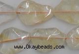 CNG889 15.5 inches 15*20mm – 20*30mm freeform citrine beads