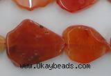 CNG892 15.5 inches 15*20mm – 20*30mm freeform red agate beads