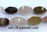 CNG8980 15 inches 18*25mm - 25*40mm faceted nuggets mixed quartz beads