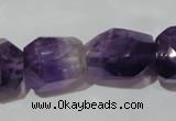 CNG903 15.5 inches 15*20mm – 18*26mm faceted nuggets amethyst beads