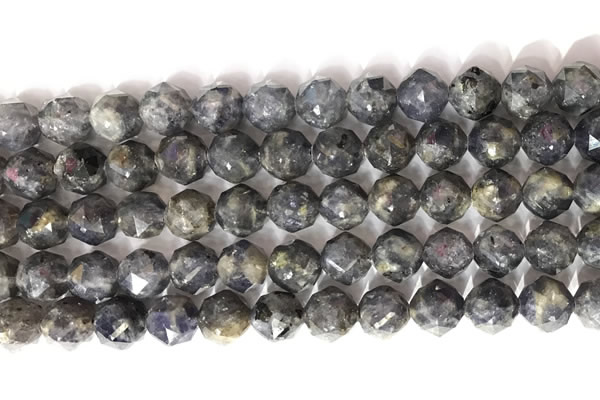 CNG9060 15.5 inches 10mm faceted nuggets iolite gemstone beads