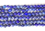 CNG9100 15.5 inches 8mm faceted nuggets lapis lazuli beads