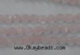 CNG918 15 inches 6mm faceted nuggets rose quartz beads