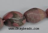 CNG94 15.5 inches 12*14mm - 20*35mm nuggets rhodochrosite gemstone beads