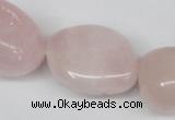 CNG97 15.5 inches 10*18mm - 18*25mm nuggets rose quartz gemstone beads