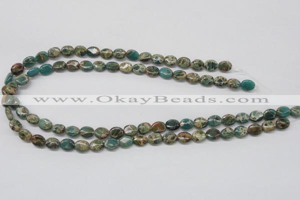 CNI10 16 inches 8*10mm oval natural imperial jasper beads wholesale