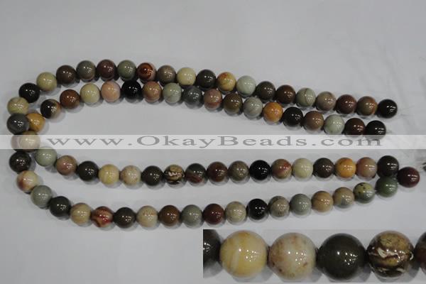 CNI204 15.5 inches 12mm round imperial jasper beads wholesale