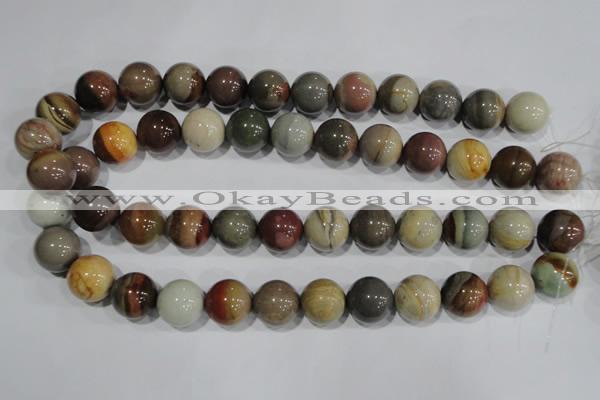 CNI206 15.5 inches 16mm round imperial jasper beads wholesale