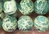 CNI367 15.5 inches 6mm round blue impression jasper beads