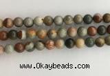 CNI372 15.5 inches 10mm round American picture jasper beads