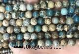 CNI402 15.5 inches 8mm round blue impression jasper beads