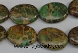 CNI42 15.5 inches 15*20mm oval natural imperial jasper beads