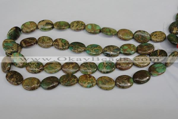 CNI42 15.5 inches 15*20mm oval natural imperial jasper beads