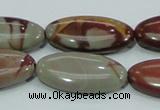 CNJ06 15.5 inches 15*30mm oval natural noreena jasper beads