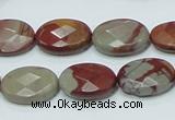 CNJ10 15.5 inches 13*18mm faceted oval natural noreena jasper beads