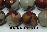 CNJ20 15.5 inches 18mm faceted round natural noreena jasper beads