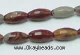 CNJ27 15.5 inches 8*16mm faceted rice natural noreena jasper beads