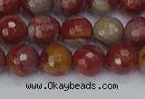 CNJ310 15.5 inches 8mm faceted round noreena jasper beads