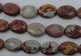 CNJ50 15.5 inches 10*14mm faceted oval noreena jasper beads