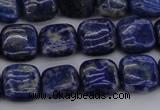 CNL1126 15.5 inches 10*10mm square lapis lazuli gemstone beads