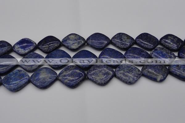 CNL1137 15.5 inches 25*25mm diamond lapis lazuli gemstone beads