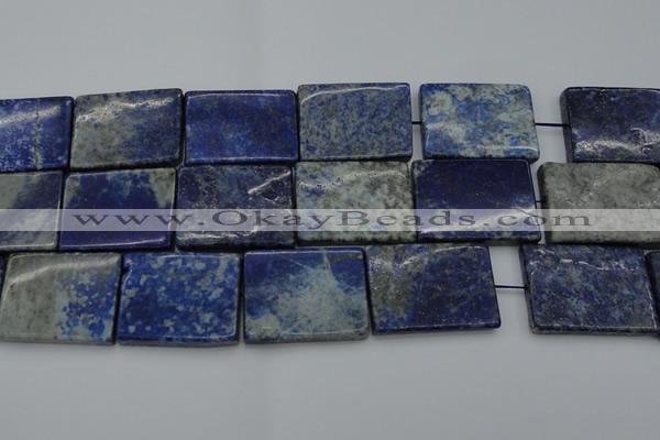 CNL1148 15.5 inches 27*37mm rectangle lapis lazuli gemstone beads